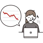 Woman Shocked By Stock Market Crash SVG Icon